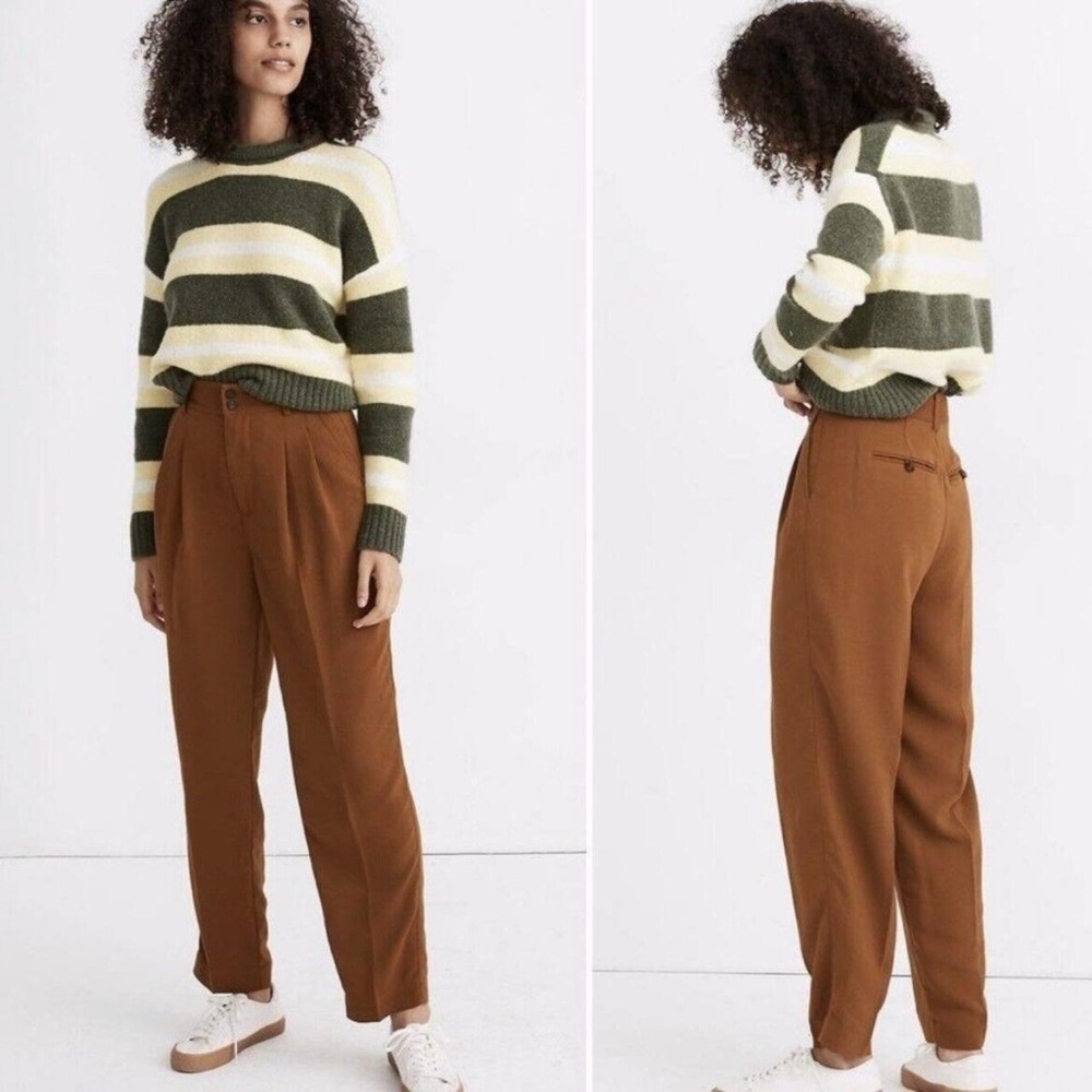 Madewell Drapey Pleated Taper Pant